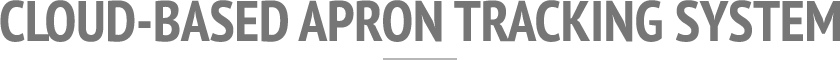 Cloud based apron tracking system